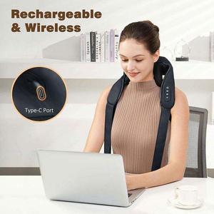 Almohada de Masaje Shiatsu Portátil, con Calor Infrarrojo, Control de Tiempo, para Cuello y Hombros, Ideal para Oficina y Hogar - Product Image 6