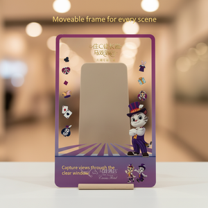 Custom Full-Colour <b>Printed</b> <b>Plastic</b> Photo Frame Card for Business Anniversaries and Holiday Souvenirs - Product Image 6