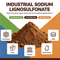 Lignosulfonate de sodium de haute pureté, dispersant pour réducteur d'eau du béton, additif pour le traitement des minerais et additif alimentaire