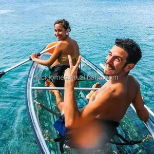 เรือคายัคพลาสติกใสสำหรับขาย 1-3 คน เป็นมิตรกับสิ่งแวดล้อม ทนทาน เหมาะสำหรับการพักผ่อนหย่อนใจ ตกปลา ท่องเที่ยว ล่องแก่ง - Product Image 2