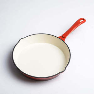 Sartén redonda antiadherente para estofado esmaltado, sartén de hierro fundido - Product Image 1