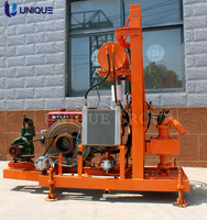 Petite machine de forage de puits d'eau de forage rotative manuelle diesel de profondeur 80m