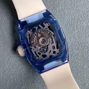 Montre mécanique automatique étanche de haute qualité avec tourbillon unique et élégant, cristal bleu, pour hommes - Product Image 5