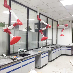 Cartmay Chất lượng cao đồ nội thất phòng thí nghiệm fume extractor Arms phòng thí nghiệm 3 khớp PP <span class=keywords><strong>Dia</strong></span> 110mm hiện đại tùy chỉnh 1 bộ làm việc trạm - Product Image 5
