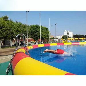 Piscina inflable redonda grande y colorida para verano, bolas para caminar en el agua, juegos de bolas Zorb de pesca, juguetes, juego deportivo - Product Image 4