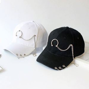 Fashion Design Custom Logo Baseball Caps Decoration Metal <b>Ring</b> Cap Trucker Custom Unisex Unique Rock Iron <b>Dad</b> Hats Custom - Product Image 3