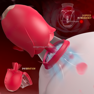 Vibrateur 3-en-1 en gros : Rose vibrante, lécheuse et suceuse avec coupelle amovible pour stimulation clitoridienne et des mamelons – Jouet sexuel pour adultes - Product Image 4