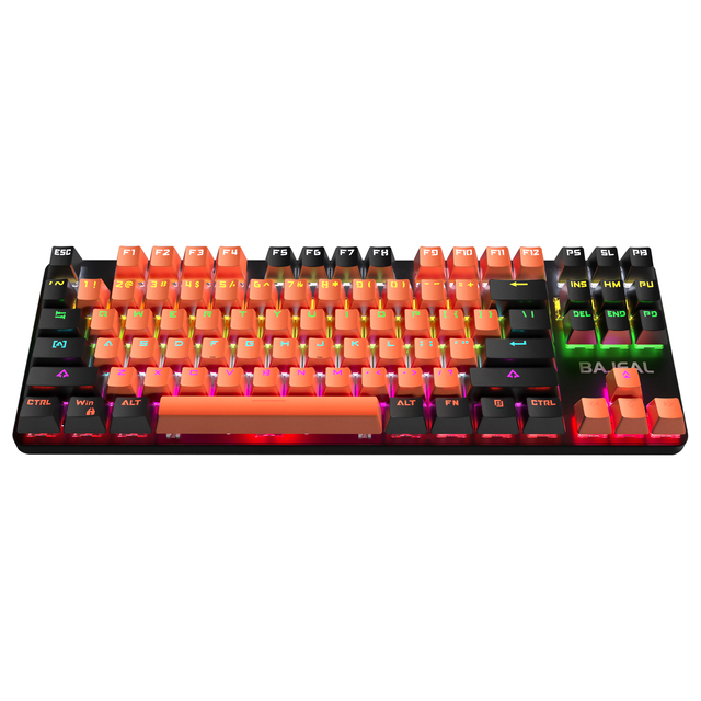 BAJEAL Top Quality Blue Switch Mechanical Keyboard Ergonomic Design Rgb Gaming Waterproof Mechanical Keyboard PC Laptop