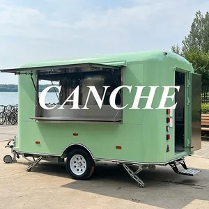 Camion de nourriture électrique standard allemand, chariot à bonbons et biscuits, remorque mobile pour en-cas - Product Image 1