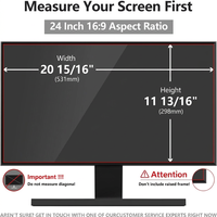 OEM Fabrikant 24 Inch 16:9 Bureaumonitor Privacy Screen Protector Anti-Spy Filter Anti-Reflectie Blauw Licht Filter Beschermfolie