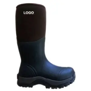 Men's Winter Hunting Boots Arctic Snow Boots 8mm Neoprene with Fleece Warm Rubber Wellies Insulated Durable