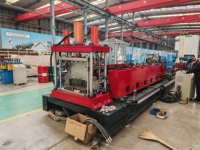 Machine de formage de chemin de câbles sur mesure, largeur réglable 100-600 mm, profilatrice pour profilés en U, en C, Unistrut en acier