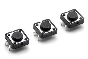 สวิตช์สัมผัส12X12mm 4P H = 5.0มม. ด้ามจับสีดำจุ่ม - Product Image 2