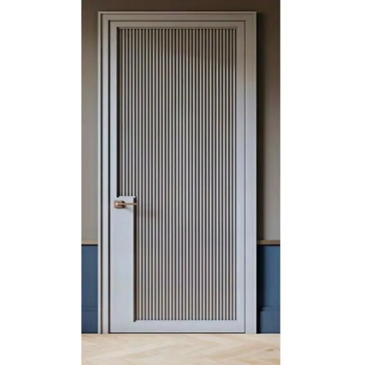 LONGXUAN door production custom interior modern composite solid wood bedroom room door used in interior house