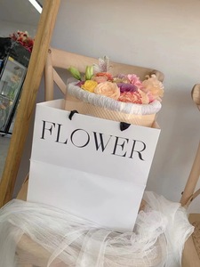 Flower Tote Bag <strong>Packaging</strong> Paper Bag Internet Famous square Hugging Bag Large Gift Bouquet Handbag - Product Image 5