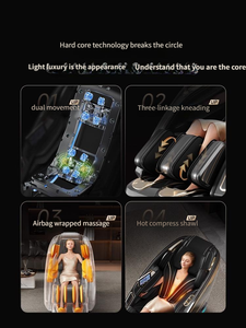 VCT-109DM Luxus Smart Heat Sofa Ganzkörper Spa Shiatsu Massage für Bein High-End 4D Dual Bewegung Schwerelosigkeit Massage stuhl - Product Image 2