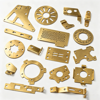 Pièces de fabrication sur mesure en tôle de laiton, usinées avec précision par CNC pour supports et cadres d'équipements industriels