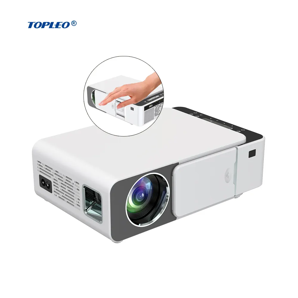 Topleo S3 Lcd Projector 3d 4K Short Throw Reclame Projector Scherm Stand Mini Film Projector