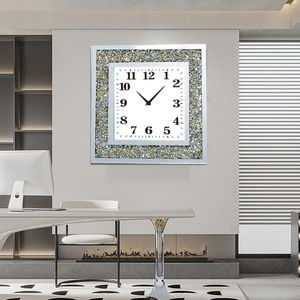 <span class=keywords><strong>Orologio</strong></span> <span class=keywords><strong>da</strong></span> <span class=keywords><strong>parete</strong></span> <span class=keywords><strong>da</strong></span> salotto moderno <span class=keywords><strong>da</strong></span> <span class=keywords><strong>40</strong></span> <span class=keywords><strong>cm</strong></span> con finitura in oro rosa creativo in vetro diamantato rotto e silenzioso stile Art Deco - Product Image 5