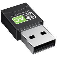 Adaptador WiFi USB de Doble Banda de 600 Mbps y 2.4 GHz/5.8 GHz sin Controladores, Receptor Inalámbrico para PC de Escritorio y Portátil
