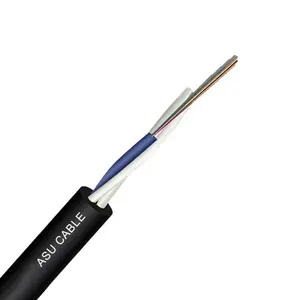 mini adss fiber optic cable 6 8 12 24 core span 80 100 ASU fiber optic cable