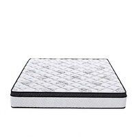 Matelas à ressorts ensachés en mousse à mémoire de forme compressé et emballé, 22 cm d'épaisseur, pour mobilier de maison, chambre à coucher, style moderne minimaliste, location de vacances
