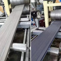 Planches de terrasse composites pour allées extérieures Eco-line WPC, creuses, 4m, lisses et rainurées, kit complet