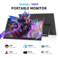 SIBOAN Écran Portable de Jeu USB 15,6 Pouces 1080P FHD Full HD, Moniteur Étendeur pour Ordinateur Portable et Mobile