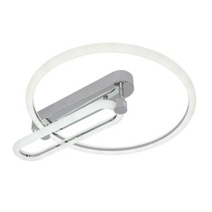 Plafón LED regulable de 57W, 3000K, 4000K, 6500K, cromo, 7695 lm, memoria, control remoto; ideal para iluminar espacios interiores. - Product Image 1