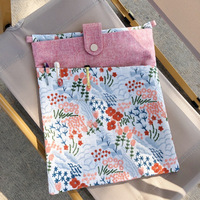 Housse de protection pour livre en tissu brodé personnalisé, en coton et lin, cadeau pour les amoureux des livres, pochette portable pour Kindle