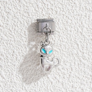 Nuevo Charm de Zorro Adorable, Dijes Italianos para Hacer Pulseras DIY, Pulsera de Dijes Italianos de Acero Inoxidable a la Moda - Product Image 6