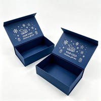 Luxuriöse Recycelbare Magnetverschluss-Verpackungsbox für Weihnachten, Kosmetik, Geschenke, Schals, Gürtel, Geldbörsen, Snacks, Schokolade, Papierbox