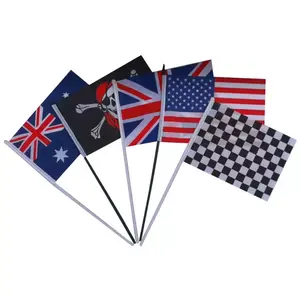 定制卷高品质手持丝带新西兰球迷拉纸旗手挥舞阿根廷国旗