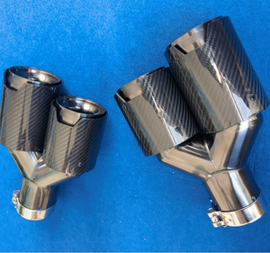 Punta de escape de fibra de carbono automotriz de alto rendimiento de doble salida de Color negro para accesorios exteriores de modificación para <span class=keywords><strong>Bmw</strong></span> <span class=keywords><strong>M</strong></span> - Product Image 5