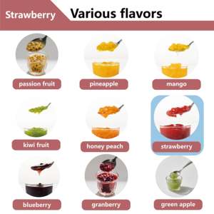 2025 OEM vente en gros Premium sirop goutte liquide thé lait café 2.8KG pâte de fraise pot sous vide gelée bonbons confiture de fruits avec pulpe - Product Image 6