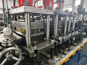 Qatar Standard Fire Smoke Damper Roll Forming Machine | HVAC Duct Silencer <b>Frame</b> Production Line - Product Image 2