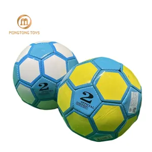 定制标志1.6毫米聚氯乙烯橡胶双层耐用足球标准尺寸2迷你儿童足球