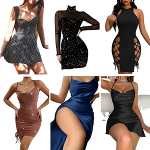 Conjuntos de Vestidos de Verano para Mujer, Sexy, Sin Mangas, Ajustados, Estampados, de Algodón, Casuales, Populares, Gran Venta, Envío Aleatorio QZ-048 China - Product Image 1