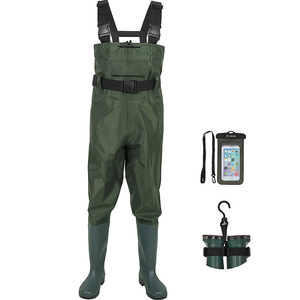 Nhà Máy Mới Chất Lượng Cao Nylon PVC Tráng Phụ Nữ Người Đàn Ông Và Trẻ Em Bán Buôn Bán Lẻ Ngực Không Thấm Nước Câu Cá <span class=keywords><strong>Waders</strong></span> - Product Image 1