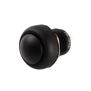 Toowei CE RoHS Colored Push Button Switch 12mm 250v 3a Ip67 Water-proof Black Plastic Welding For Car