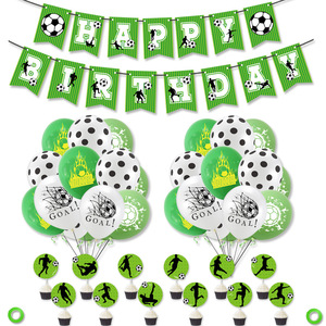 Artículos <span class=keywords><strong>de</strong></span> Fiesta con Temática Deportiva <span class=keywords><strong>de</strong></span> Fútbol, Globo <span class=keywords><strong>de</strong></span> Fútbol, Pancarta, Decoración para Pastel, Recuerdos para Fiesta <span class=keywords><strong>de</strong></span> Cumpleaños <span class=keywords><strong>de</strong></span> Niños y Niñas - Product Image 2