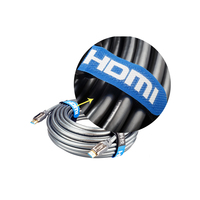 Câble personnalisé plaqué or pour 4K 3D haute vitesse 2.0, blindé, gaine PVC, pour moniteur, lecteur DVD, OEM