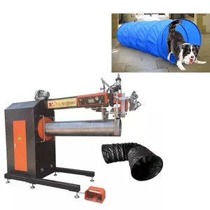 Good quality Hot air Jet Spiral Air Duct Making Machine for Cool Runners Tunnel Hugging Non Constricting PVC Dog Agility Tunnel