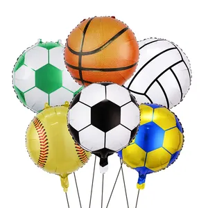 Palloncini Foil a tema sportivo per compleanni palloncini da calcio a forma di palloncino a forma di elio a forma di tema enfant