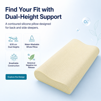 Oreiller ergonomique Anyangshu à ions oxygène négatifs, générant plus de 3000 ions oxygène négatifs et entièrement lavable pour la relaxation à domicile