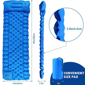 Camping <span class=keywords><strong>Compact</strong></span> Sleeping Pad Ultraligero Mejor colchón de aire inflable para dormir para mochileros - Product Image 1