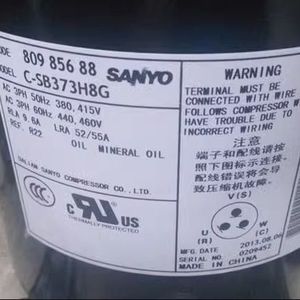 คอมเพรสเซอร์เครื่องปรับอากาศ HYZL รุ่น C-SB373H8G 380V 415V น้ำมันแร่ อุปกรณ์ทำความเย็น - Product Image 1
