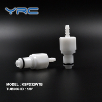 Coupure du connecteur en plastique CPC Valve Tuyau d'air en ligne Barb Raccord de tube à déconnexion rapide pour la circulation de l'eau