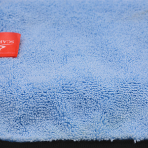 ผ้าเช็ดมือไมโครไฟเบอร์ผ้าเช็ดทำความสะอาดรถยนต์แบบคาเนโบสีฟ้าออกแบบได้ตามต้องการ - Product Image 5