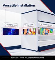 Écran LED intérieur P4, écran vidéo LED super fin haute définition, écran mural publicitaire couleur intégrale